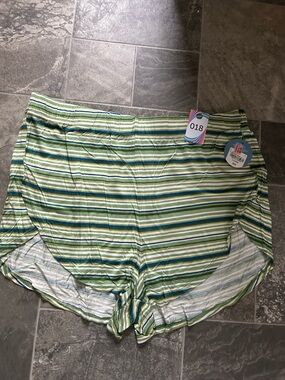 Striped Green Women’s Shorts